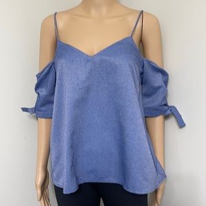 Silence + noise sexy tops in spaghetti and cold shoulder Blouse size:S